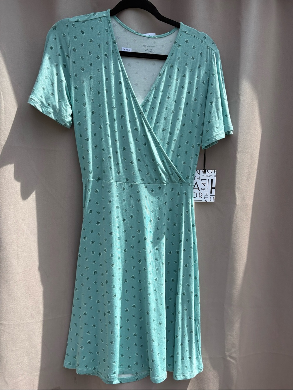 41 Hawthorn Mint Green Wrap-Style Midi Dress